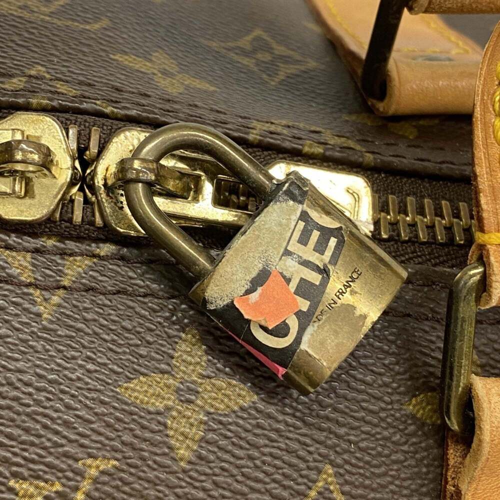 LOUIS VUITTON Brown Monogram Keepall 55 Boston Bag - Picture 8 of 12